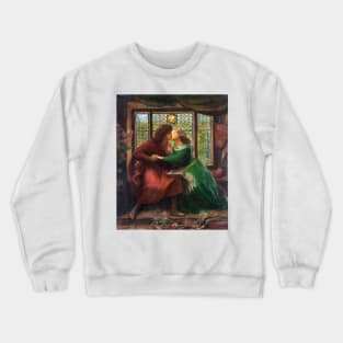 Paolo and Francesca - Dante Gabriel Rossetti Crewneck Sweatshirt